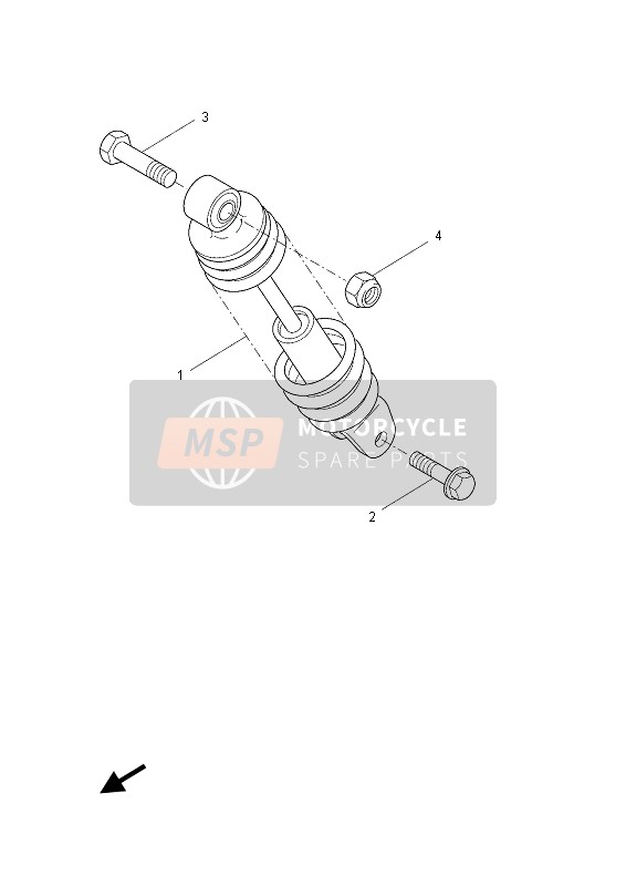 Yamaha YN50 2013 Rear Suspension for a 2013 Yamaha YN50